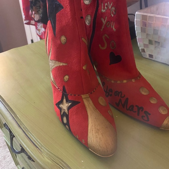 Vintage Custom Painted 👨🏻🎤BOWIE INSPIRED - Picture 7 of 14